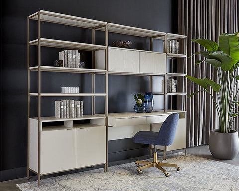 Ambrose Contemporary Painted Bookcase