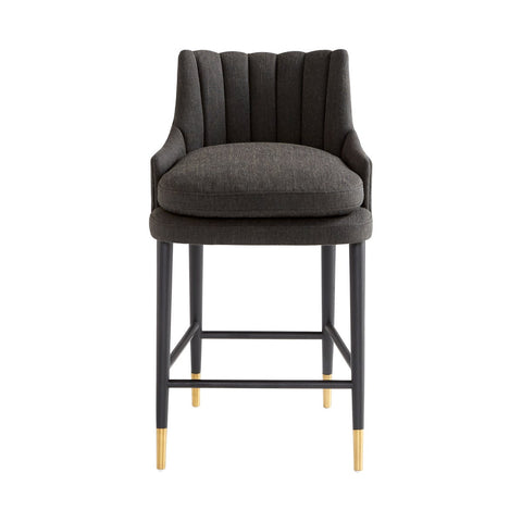 Timeless Minimalist Modern Barrel Upholstered Counter Stool