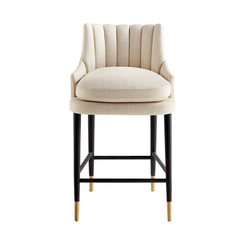 Timeless Minimalist Modern Barrel Upholstered Counter Stool