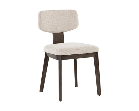 Timeless Minimalist Parsons Dining Side Chair in Weathered Oak