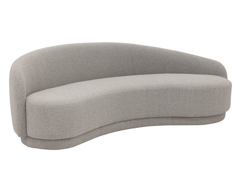 Kendra Contemporary Curved Asymmetrical Standard Sofa