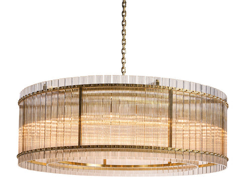 Kore Designer Collaboration Tiered Fluted Modern Chandelier