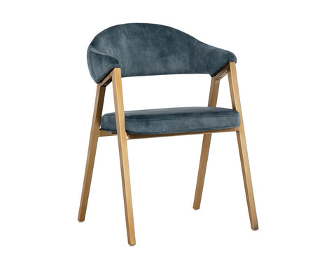 Timeless Minimalist Upholstered Dining Armchair with Barrel Back