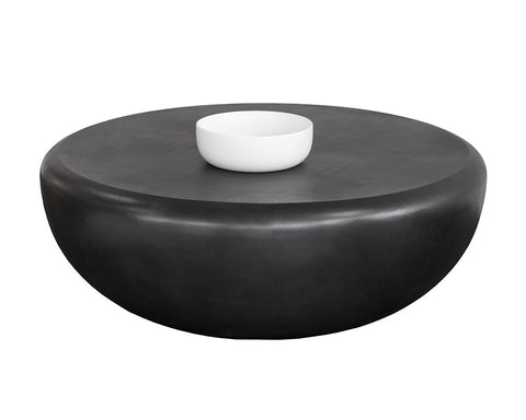 Sunpan Iolite Contemporary Round Drum Coffee Table