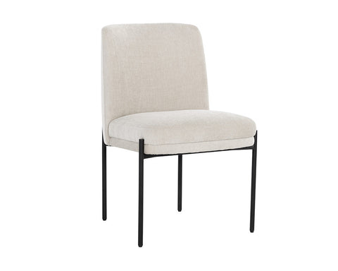 Timeless Minimalist Parsons Dining Side Chair with Cylinder Leg