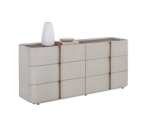 Jamille Contemporary Double Dresser with Pull Handles