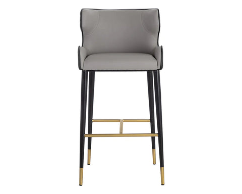 Dillon Timeless Minimalist Modern Upholstered Barrel Bar Stool