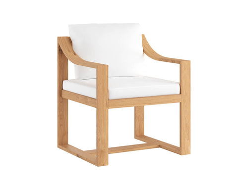 Modern Outdoor Living and Garden Teak Dining Armchair