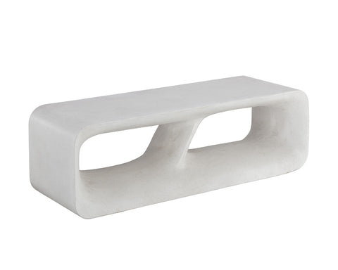 Nature-Driven Modernist Accent Bench with Plinth Base