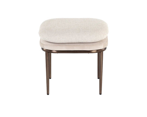 Timeless Minimalist Contemporary Upholstered Accent Stool