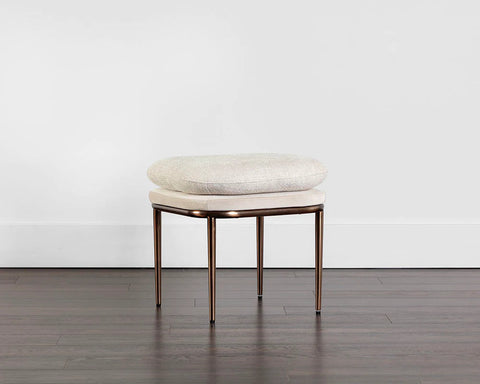 Timeless Minimalist Contemporary Upholstered Accent Stool