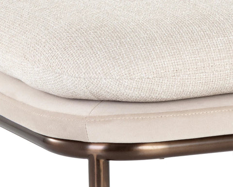 Timeless Minimalist Contemporary Upholstered Accent Stool