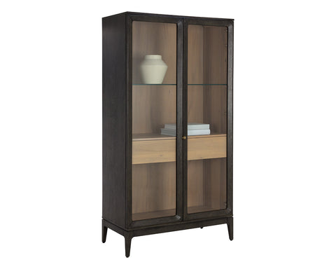 Cecilia Mid Century Display Cabinet with Matte Finish