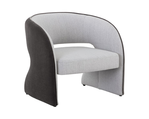 Timeless Minimalist Barrel Lounge Chair with Cut-Out Design