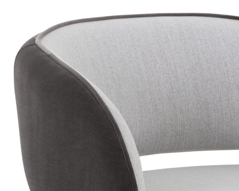 Timeless Minimalist Barrel Lounge Chair with Cut-Out Design