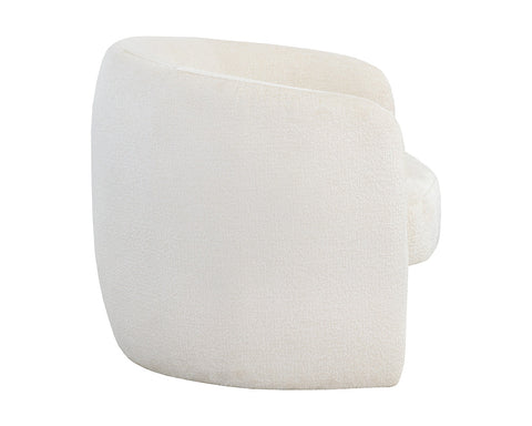 Timeless Minimalist Contemporary Barrel Lounge Chair