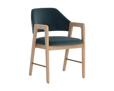 Timeless Minimalist Mid Century Upholstered Dining Armchair