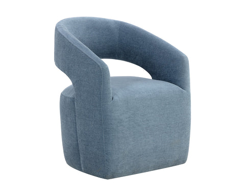 Timeless Minimalist Modern Barrel Upholstered Dining Armchair