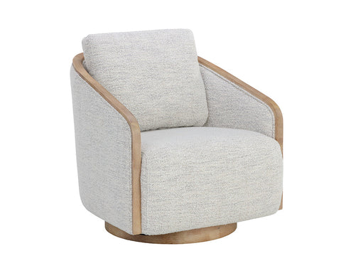 Timeless Minimalist Contemporary Barrel Lounge Chair