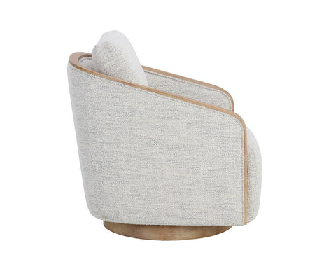 Timeless Minimalist Contemporary Barrel Lounge Chair