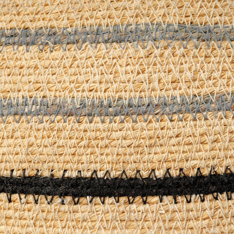 Organic Bohemian Round Woven Basket for Kitchen Storage