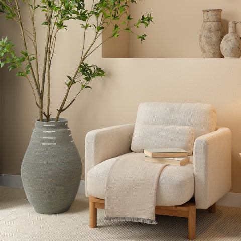 Rainforest Organic Bohemian Woven Basket for Kitchen Storage