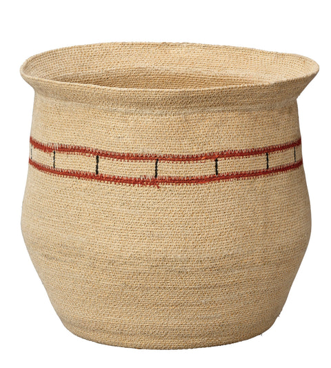 Organic Bohemian Woven Round Storage Basket for Kitchen