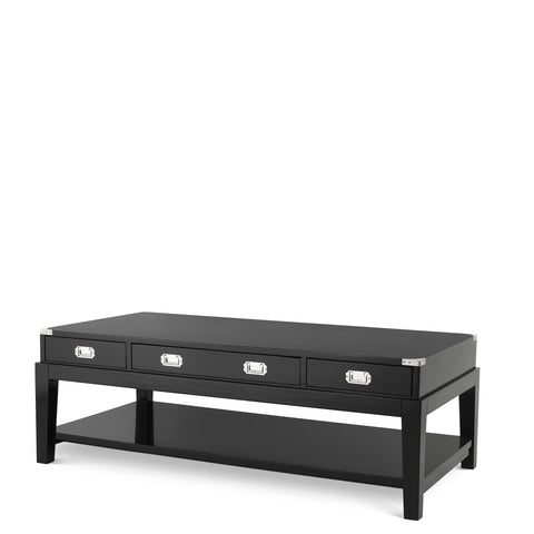 Eichholtz Timeless Minimalist Rectangle Coffee Table with Storage