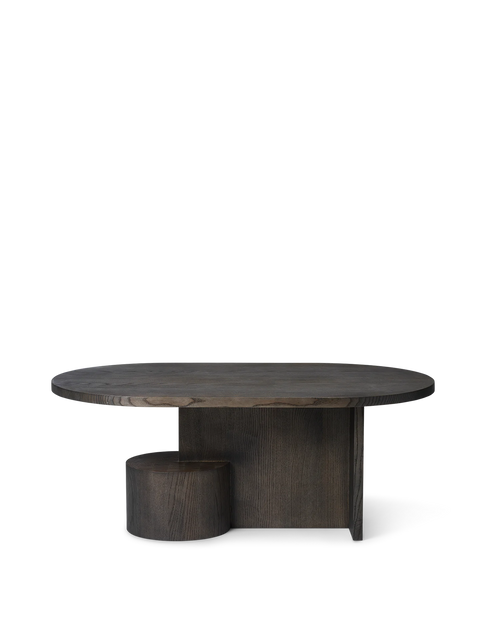 Timeless Minimalist Curved Drum Coffee Table