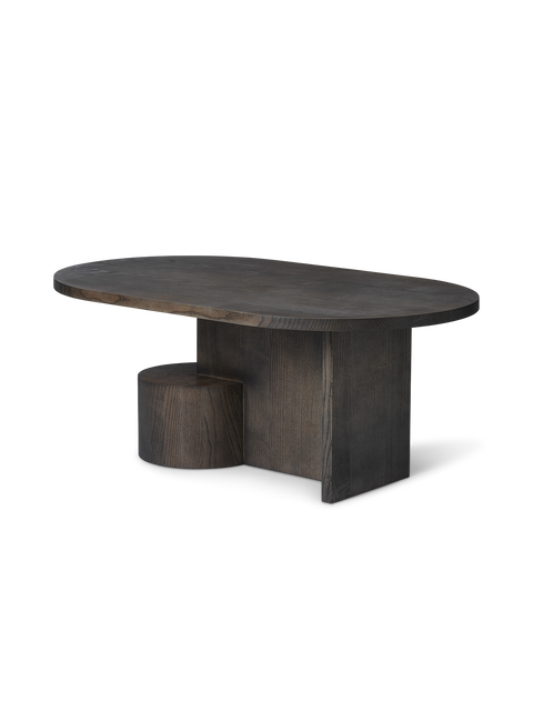 Timeless Minimalist Curved Drum Coffee Table