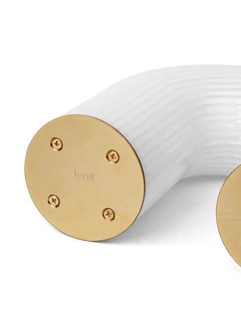 Vuelta Arc Accent Fluted Minimalist Table Lamp