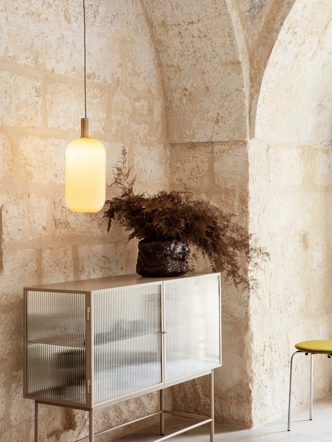 Ambient Minimalist Cylinder Art Glass Pendant Light