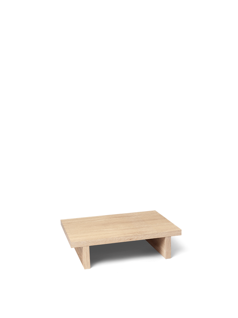 Kona Center Table with Block Frame for Minimalist Spaces Accent Table
