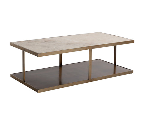Sunpan Kamali Timeless Minimalist Modern Rectangle Coffee Table - 60 W
