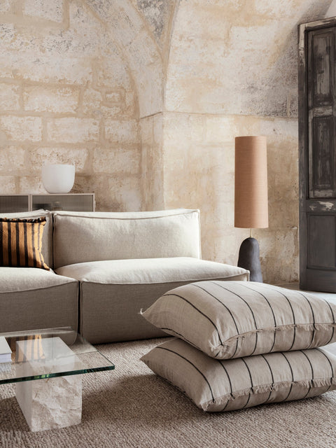 Catena Timeless Minimalist Corner Modular Sofa with Cushioned Seat