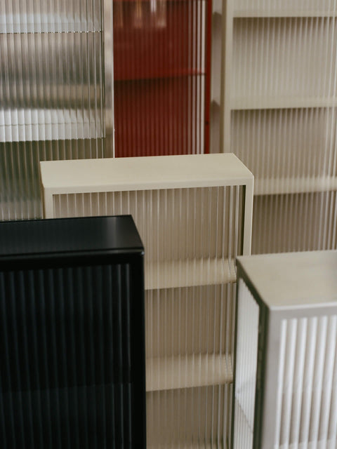 Haze Geometric Industrial Wall Cabinet with Pull Handle