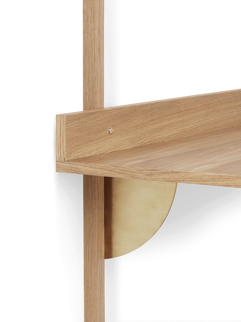 Timeless Minimalist Floating Desk with Frame Base Mid Century Design