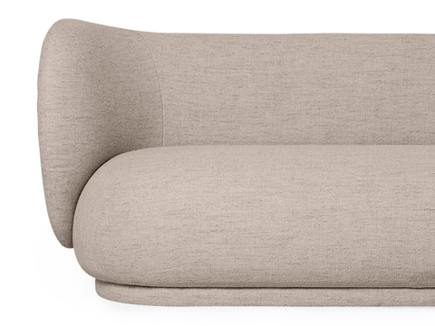 Rico Nature-Driven Modernist Curved Symmetrical Sofa