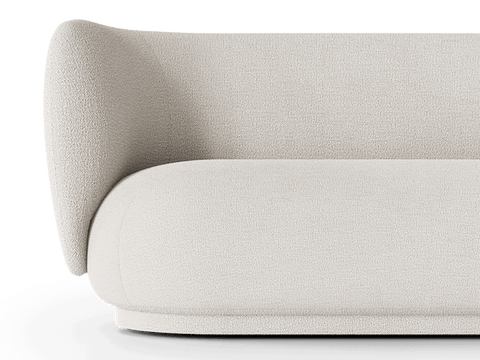 Rico Soft Scandinavian Modern Boucle Standard Sofa