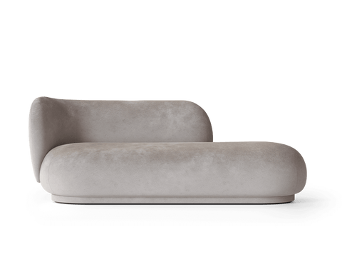 Rico Nature-Driven Modernist Curved Velvet Divan Sofa