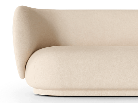 Rico Nature-Driven Modernist Curved Symmetrical Standard Sofa