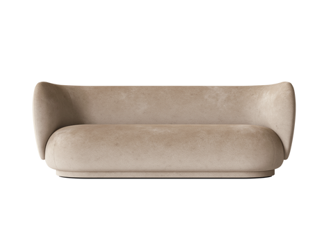 Rico Nature-Driven Modernist Symmetrical Velvet Standard Sofa