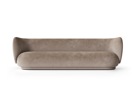 Rico Nature-Driven Modernist Contemporary Velvet Standard Sofa