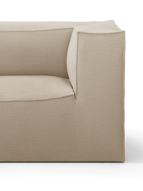 Catena Timeless Minimalist Modular Sofa with Loose Back