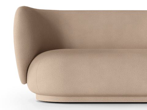 Rico Nature-Driven Modernist Symmetrical Curved Standard Sofa
