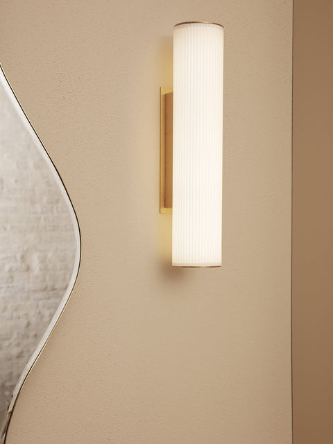 Ambient Modern Fluted Brass Sconce Wall Light