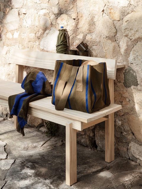 Peka Scandinavian Garden Bench with High Back