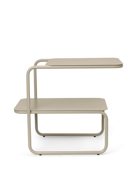 Timeless Minimalist Two Tier Freeform Modern Center Table