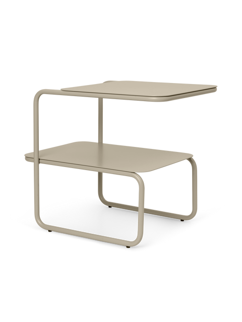 Timeless Minimalist Two Tier Freeform Modern Center Table