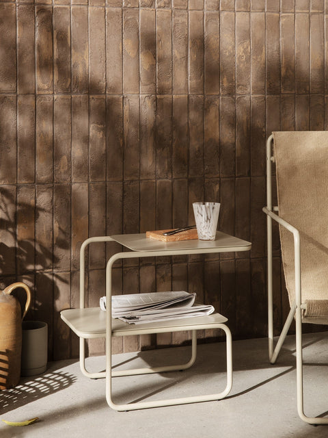 Timeless Minimalist Two Tier Freeform Modern Center Table